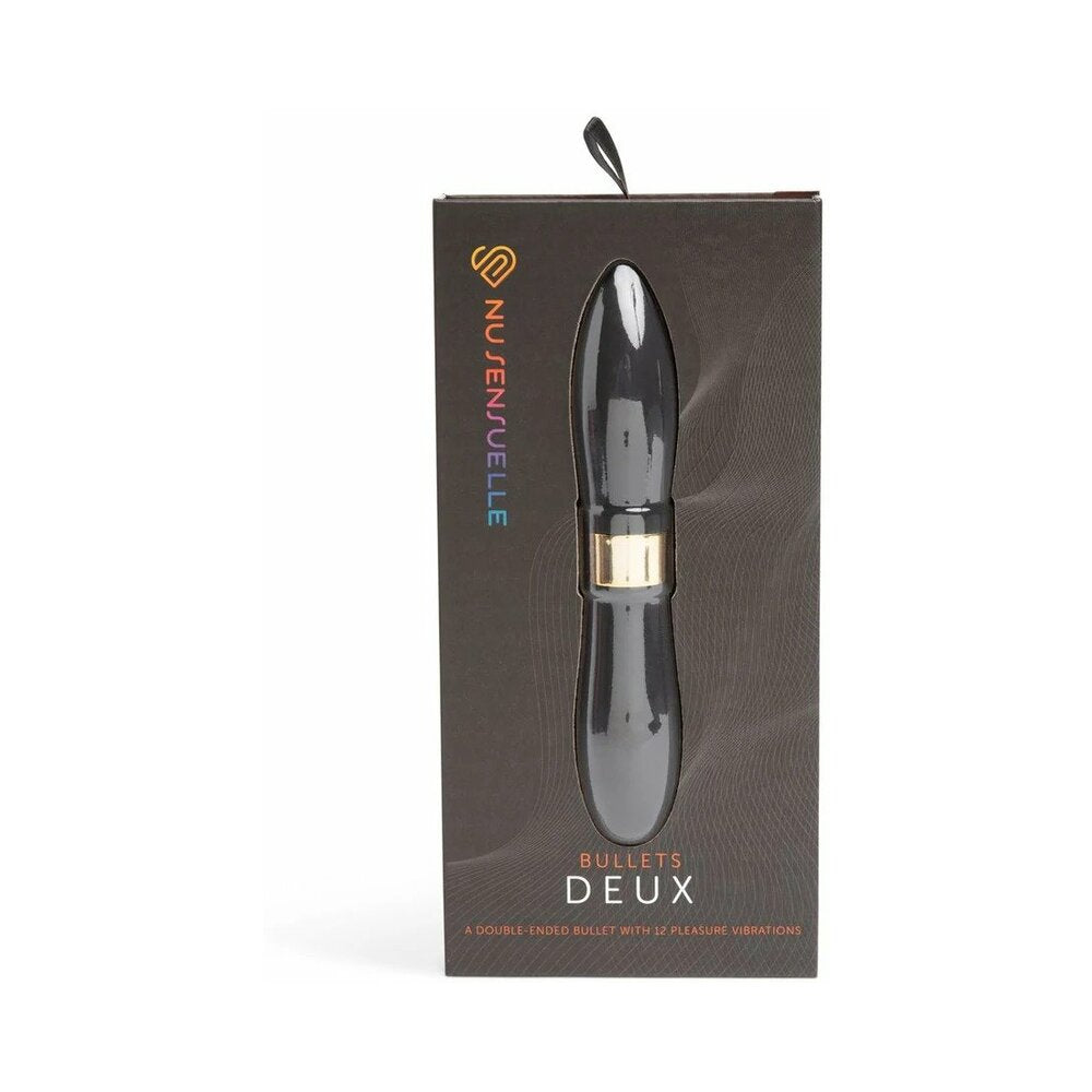 Nu Sensuelle Double-Ended Deux Bullet Black - Fantasies Boutique