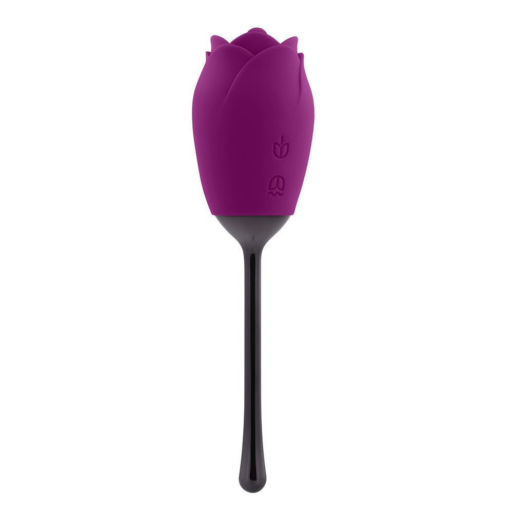 Playboy Petal Rechargeable Silicone Tongue Flicking Vibrator Wild Aster - Fantasies Boutique