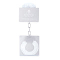 Ouch! Pleasure Furry Handcuffs With Quick-Release White - Fantasies Boutique
