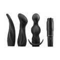 Pipedream Anal Fantasy Collection 4-Piece Silicone Anal Adventure Kit Black - Fantasies Boutique