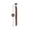 Blush Dr. Skin 18 in. Double Dildo Brown - Fantasies Boutique