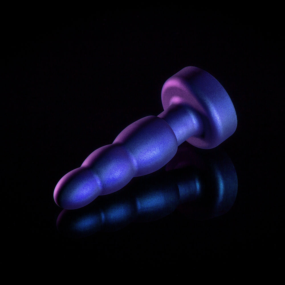 Anal Adventures Matrix Kinetik Plug with Remote Space Age Blue - Fantasies Boutique