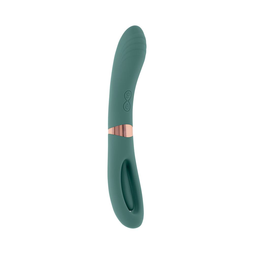 Evolved Chick Flick Rechargeable Vibrator with Flicker Silicone Mint - Fantasies Boutique