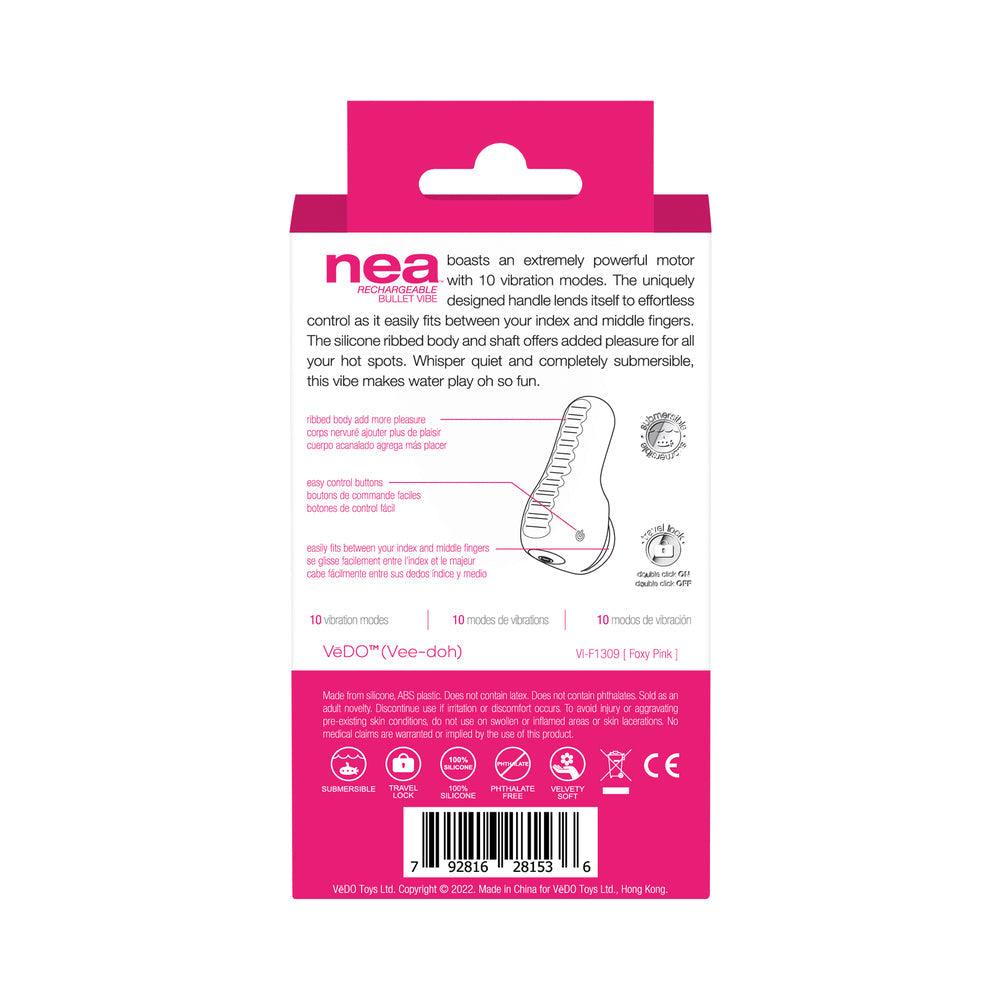 VeDO Nea Rechargeable Finger Vibe Foxy Pink - Fantasies Boutique
