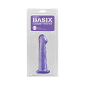 Basix Rubber Works 6.5 in. Dong With Suction Cup Purple - Fantasies Boutique