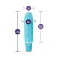 Blush Luxe Cozi Mini Silicone Slimline Vibrator Aqua - Fantasies Boutique