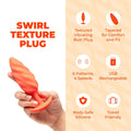 b-Vibe Swirl Texture Plug Orange