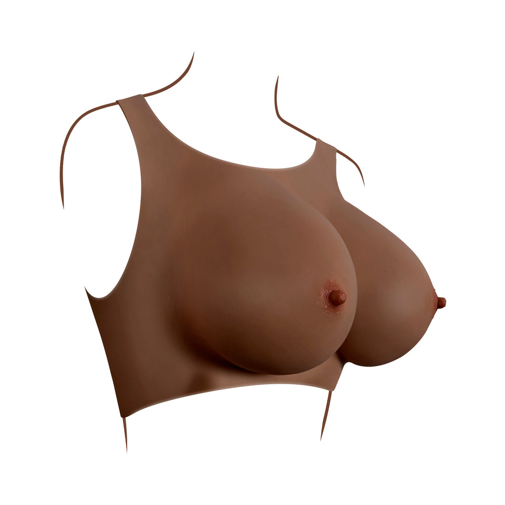 Gender X Undergarments Plate E-Cup Silicone Dark - Fantasies Boutique