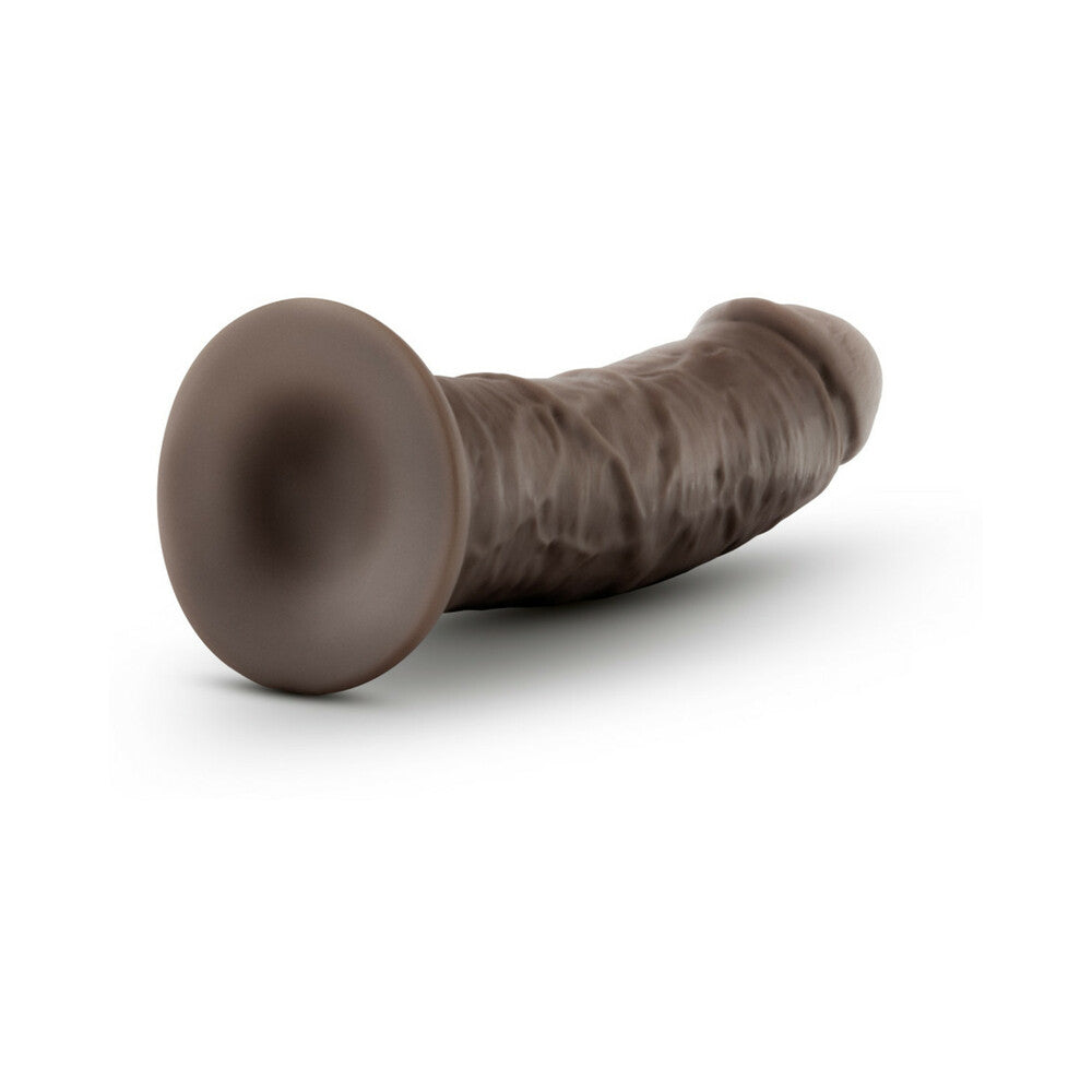 Blush Au Naturel 8 in. Posable Dual Density Dildo with Suction Cup Brown - Fantasies Boutique