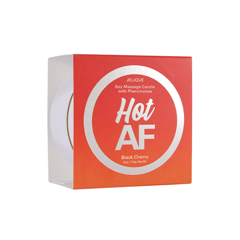 Jelique Hot AF Pheromone Massage Candle Black Cherry 4 oz