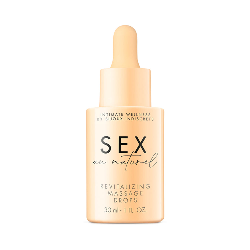 Bijoux Indiscrets Sex au Naturel Revitalizing Massage Drops 1 oz. - Fantasies Boutique