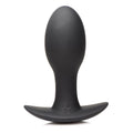 Curve Toys Rooster Rumbler Vibrating Silicone Anal Plug Medium Black - Fantasies Boutique