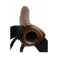 Fetish Fantasy Series 8 in. Hollow Strap-On Brown/Black - Fantasies Boutique
