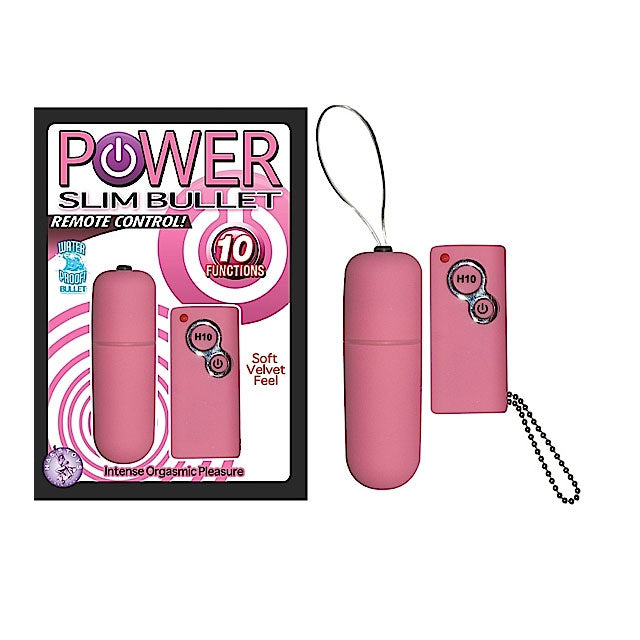 Power Slim Bullet Remote Control (Pink) - Fantasies Boutique