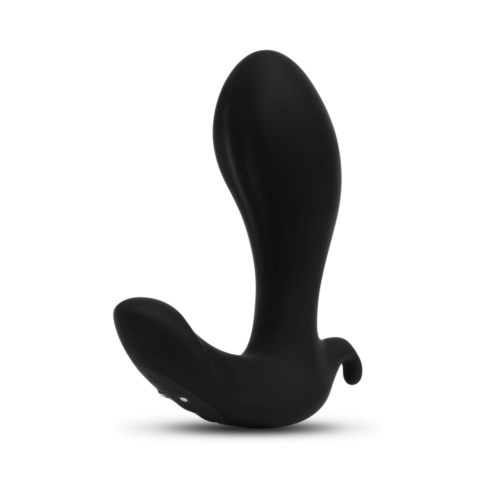 b-Vibe Expand Expanding and Vibrating Remote Control Plug Black - Fantasies Boutique