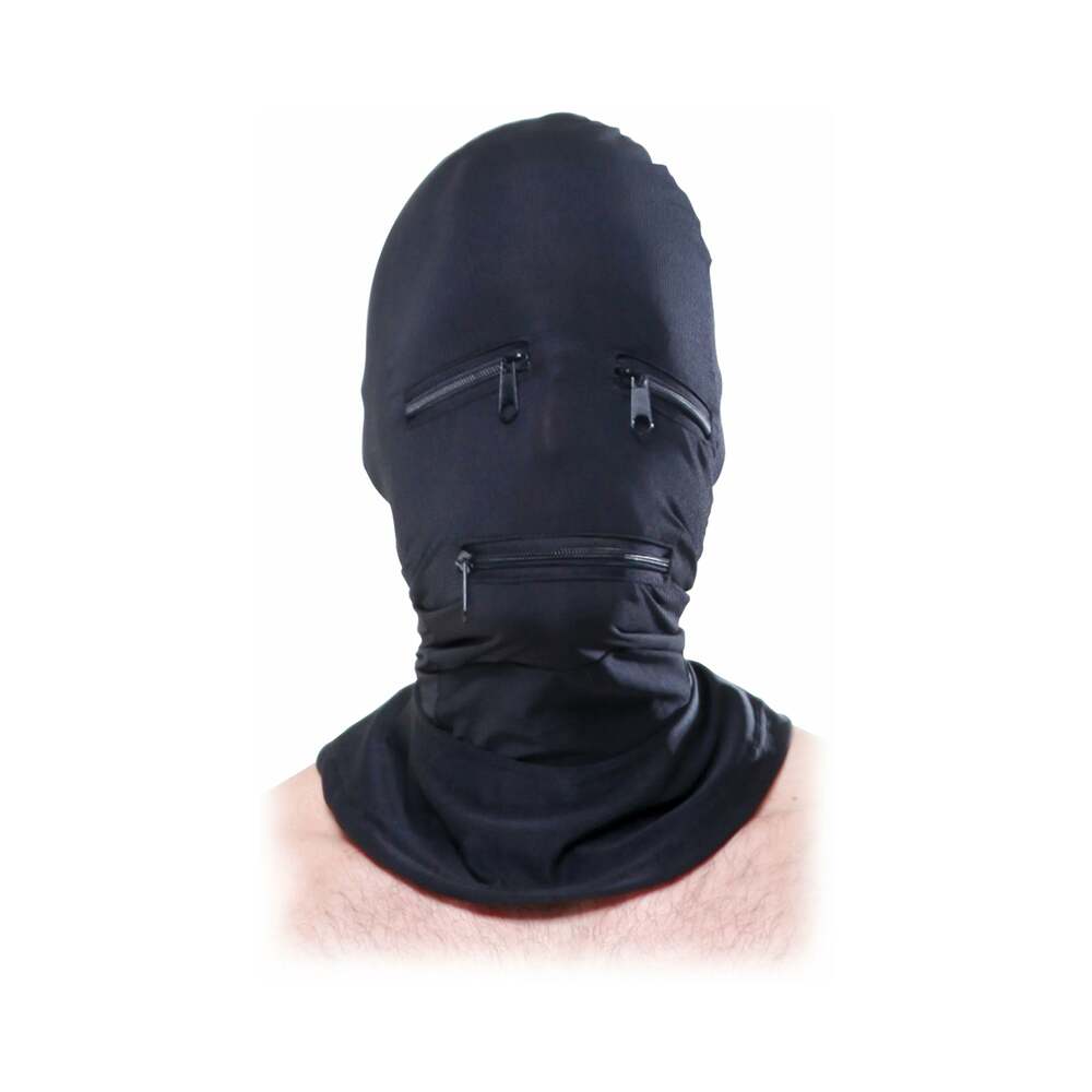 Fetish Fantasy Series Zipper Face Hood Black - Fantasies Boutique