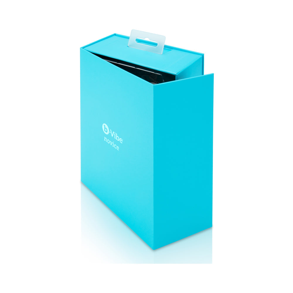 b-Vibe Novice Rechargeable Remote-Controlled Vibrating Silicone Anal Plug Black - Fantasies Boutique