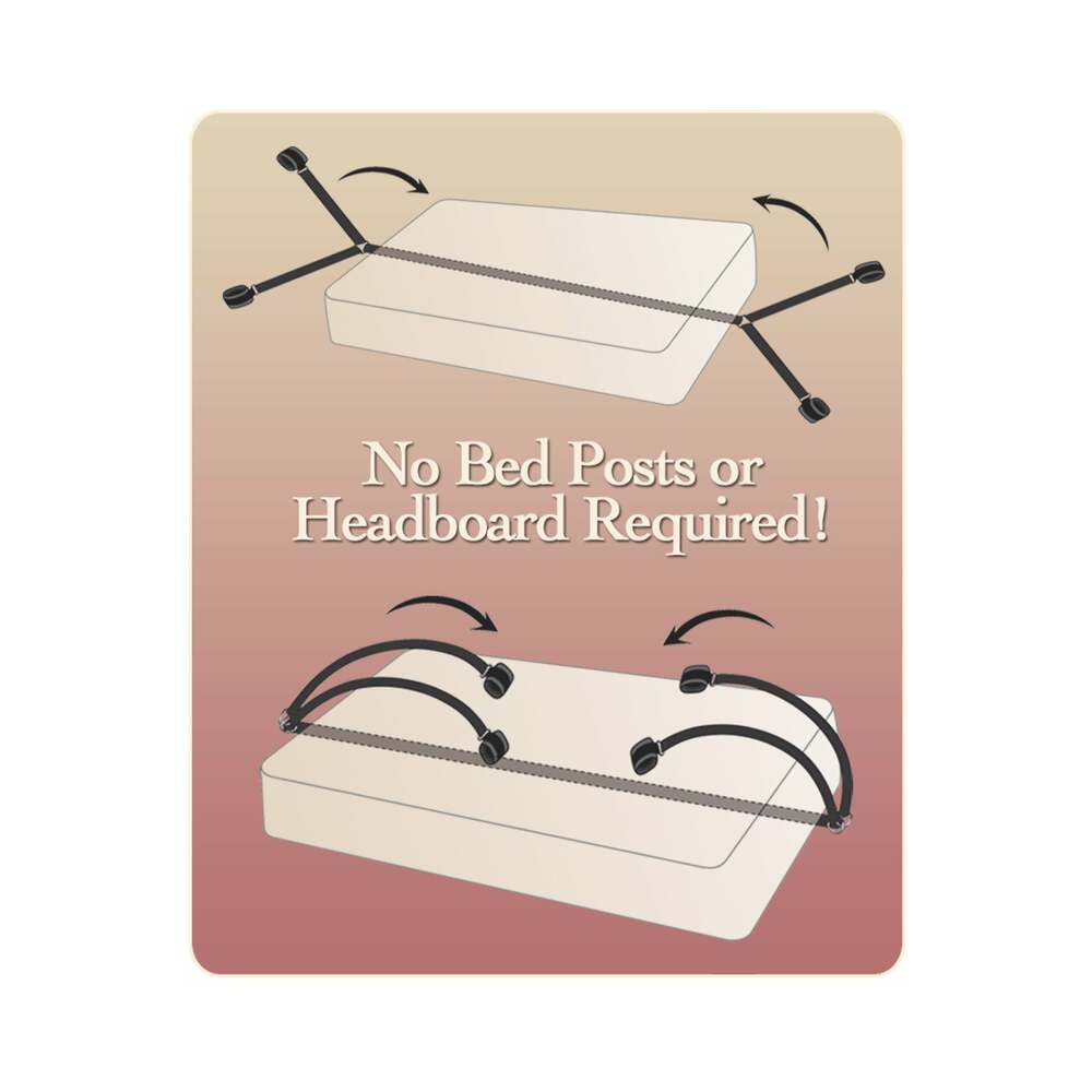 Fetish Fantasy Series Bed Bindings Restraint Kit Black - Fantasies Boutique