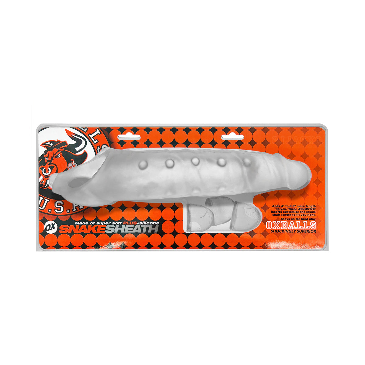 OxBalls Snake Deep-Reacher Cocksheath Clear Ice - Fantasies Boutique
