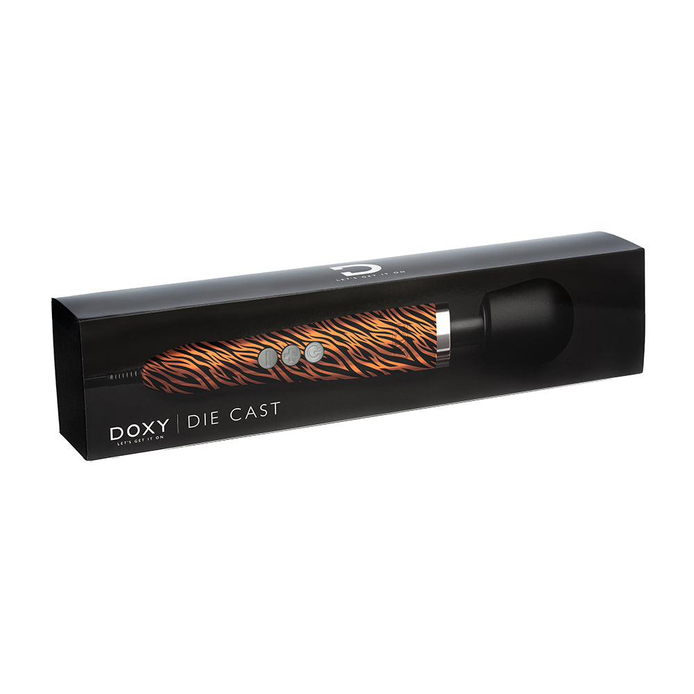 Doxy Die Cast Wand Vibrator Tiger - Fantasies Boutique