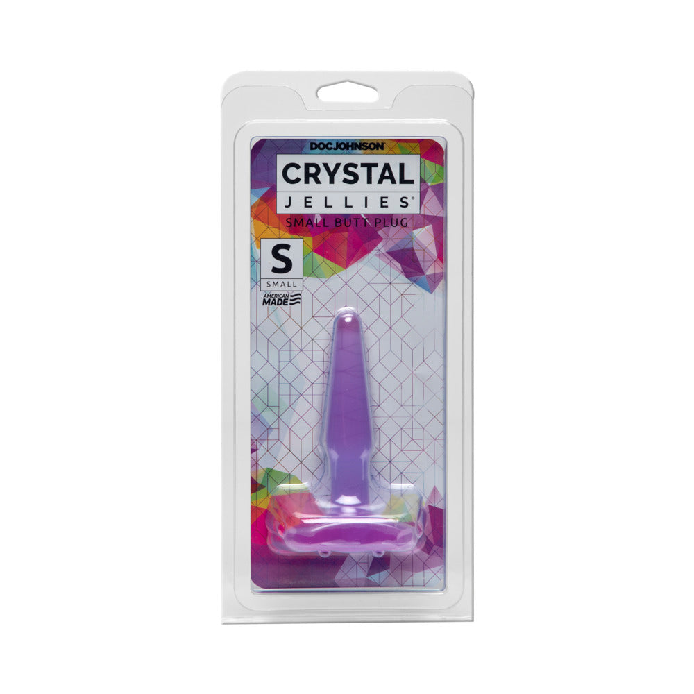Crystal Jellies - Butt Plug Purple Small - Fantasies Boutique