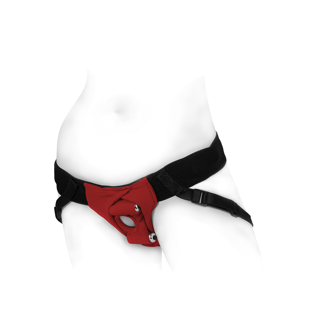 SpareParts Joque Double Strap Harness Red Size A - Fantasies Boutique