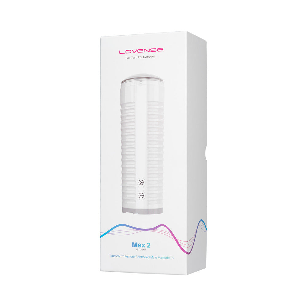 Lovense Max 2 Bluetooth App-Controlled Vibrating and Suction Masturbator (Neutral Sleeve) - Fantasies Boutique