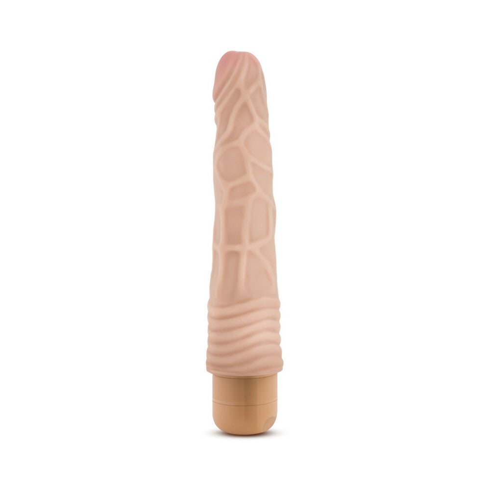 Dr. Skin Vibe 2 Realistic 9 in. Vibrating Dildo Beige - Fantasies Boutique