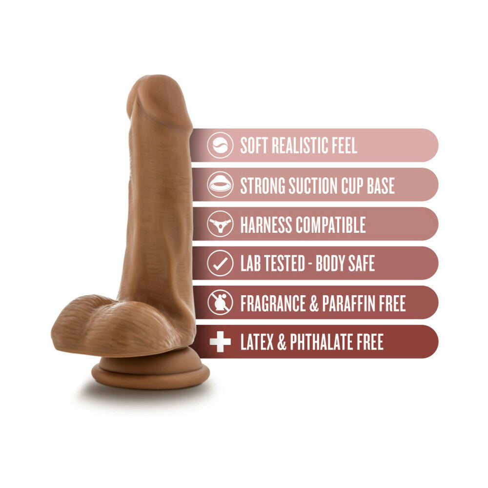 Dr. Skin Dr. Jeffrey 6.5 in. Dildo with Balls Tan - Fantasies Boutique