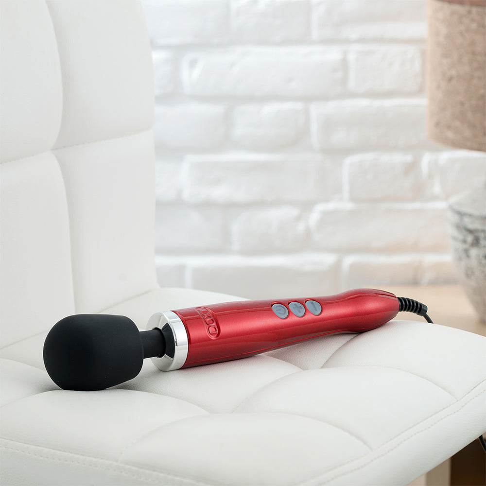 Doxy Die Cast Wand Vibrator Red - Fantasies Boutique