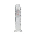 RealRock Wireless Rechargeable Remote Control LED Vibrating 8 in. Dildo Clear