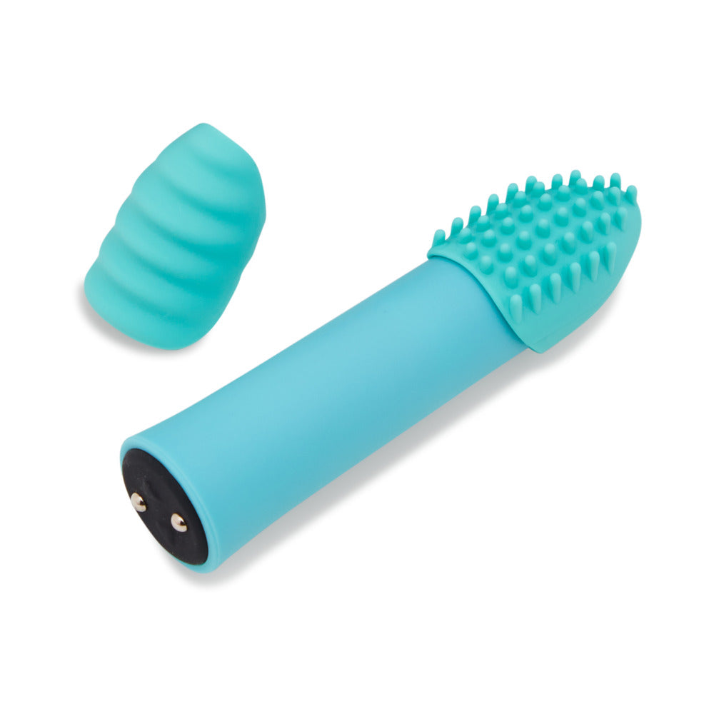 Nu Sensuelle Point Plus Bullet with Sleeves Tiffany Blue - Fantasies Boutique
