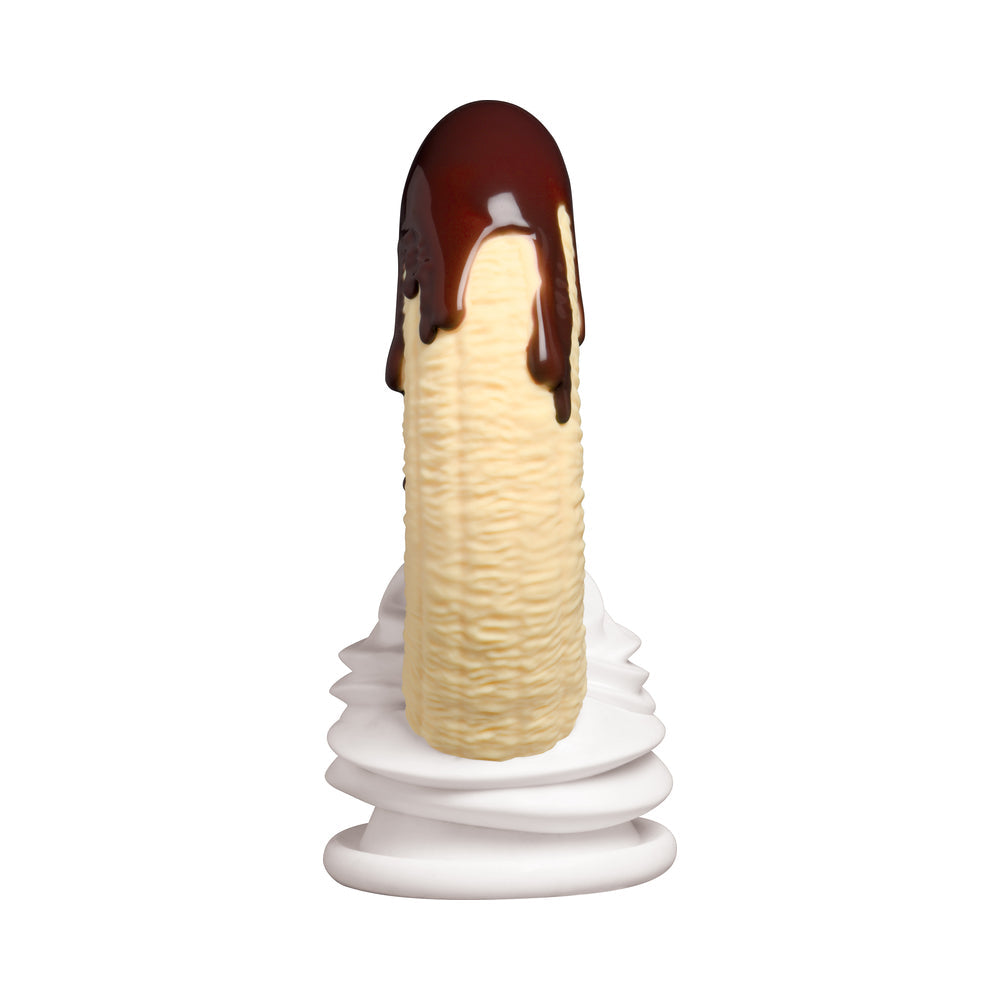 Simply Sweet Chocolate Dipped Banana Split Premium Silicone Dildo