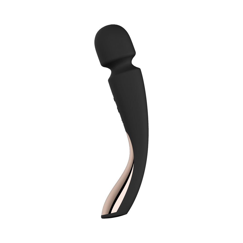 LELO SMART WAND 2 Medium Rechargeable Wand Vibrator Black - Fantasies Boutique