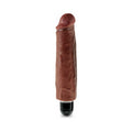 King Cock 7 in. Vibrating Stiffy Realistic Dildo Brown - Fantasies Boutique
