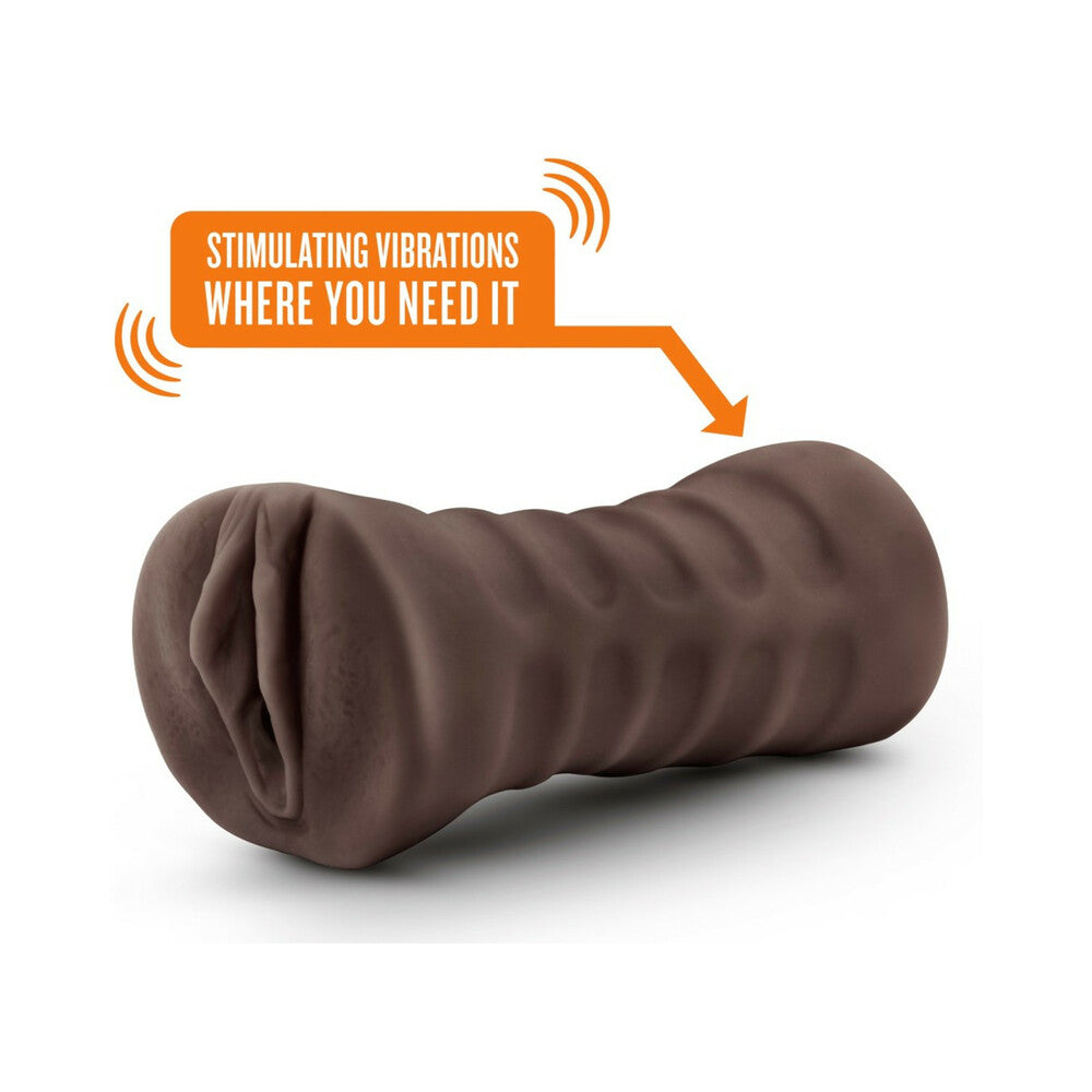 Hot Chocolate Brianna Vagina Stroker with Bullet Vibrator Brown - Fantasies Boutique