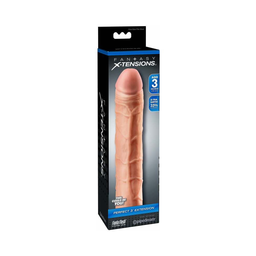 Fantasy X-tensions Perfect 3 in. Extension Beige - Fantasies Boutique