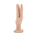 Dr. Skin Cock Vibes Double Vibe Dual Entry Vibrating Dildo Beige - Fantasies Boutique