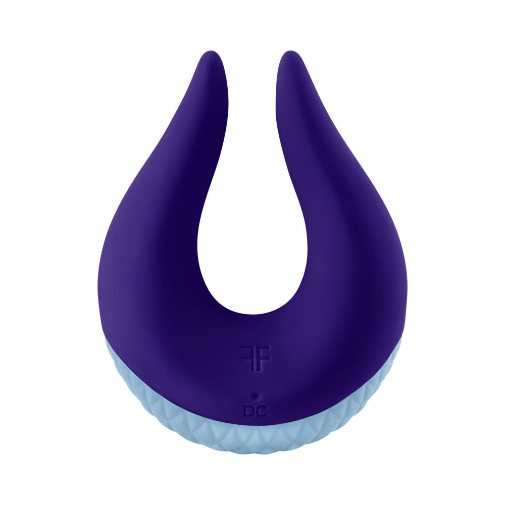 FemmeFunn Volea Rechargeable Silicone Fluttering Tip Vibrator Dark Purple - Fantasies Boutique