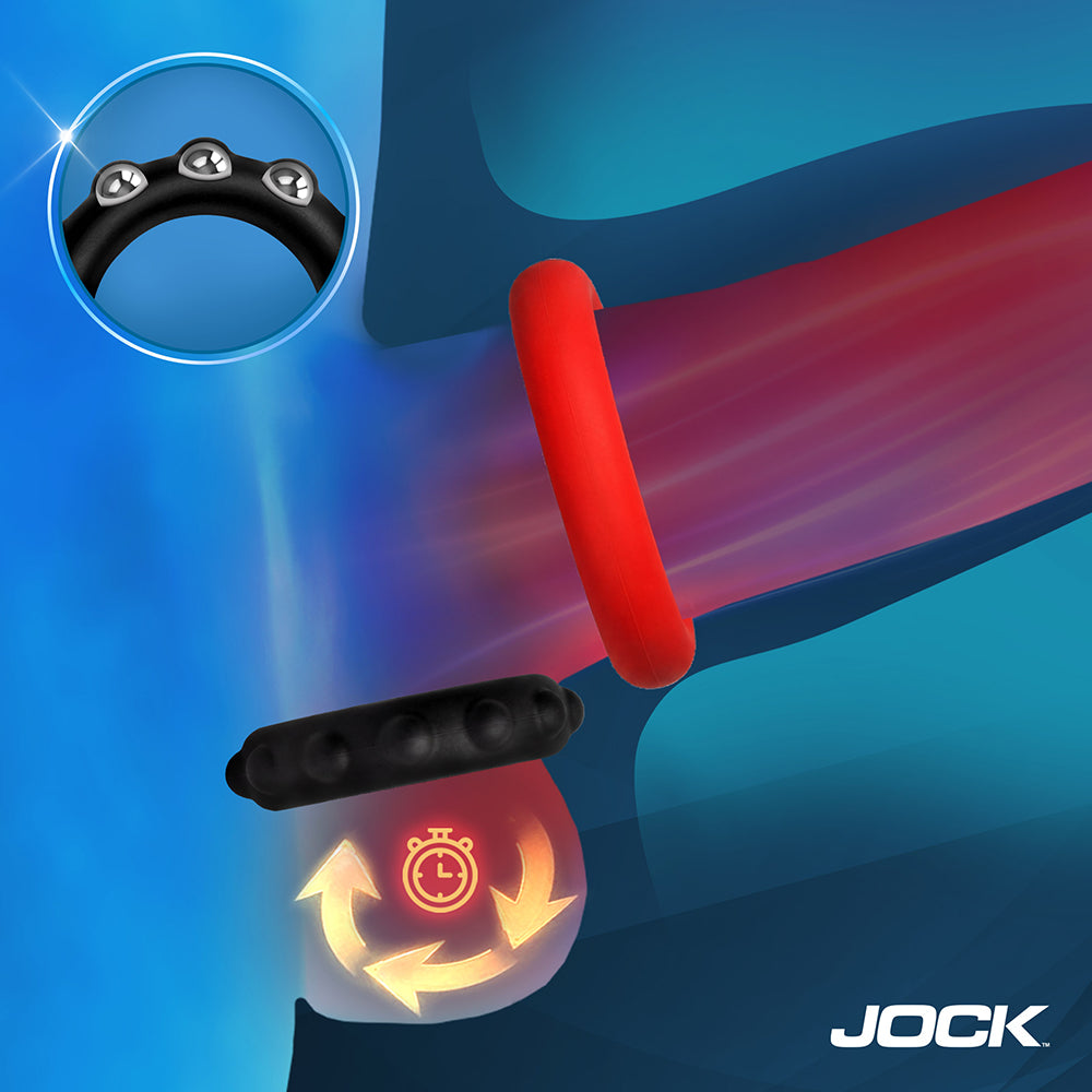 JOCK Enhancers Weighted Silicone C-Ring Set