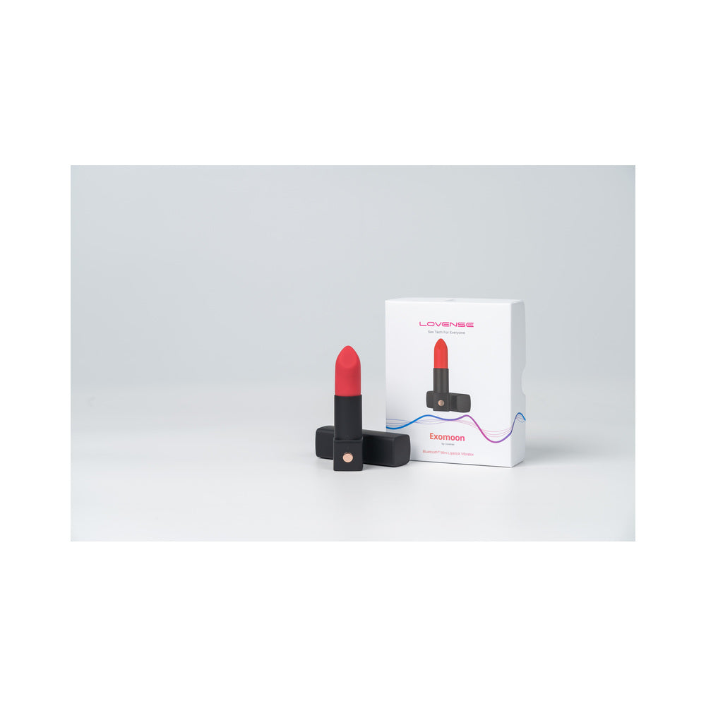 Lovense Exomoon Bluetooth Mini Lipstick Vibrator - Fantasies Boutique