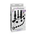 Pipedream Anal Fantasy Collection 6-Piece Silicone Deluxe Fantasy Kit Black - Fantasies Boutique