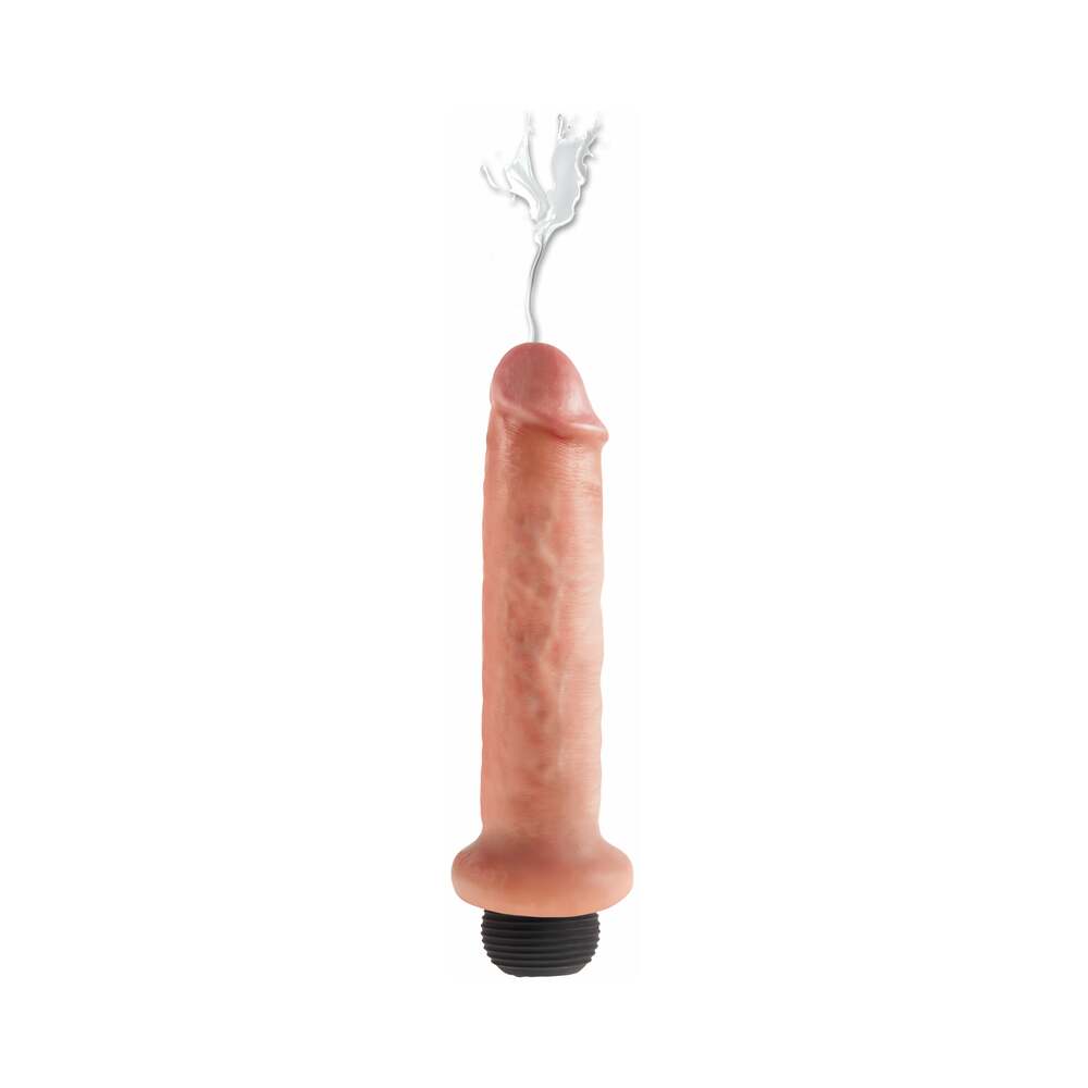 King Cock 7 in. Squirting Cock Realistic Dildo Beige - Fantasies Boutique