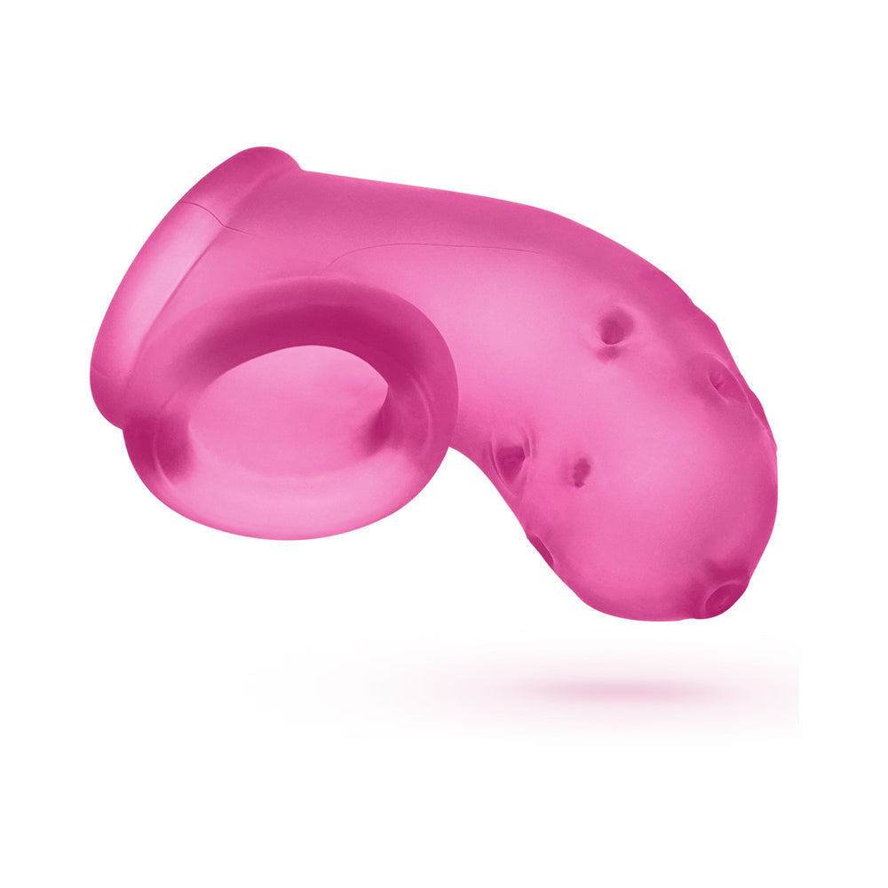 OxBalls Airlock Air-Lite Vented Chastity Pink Ice - Fantasies Boutique