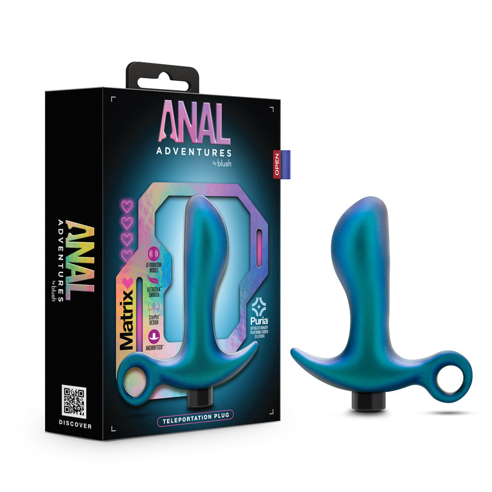 Anal Adventures Matrix Teleportation Plug Lunar Blue - Fantasies Boutique