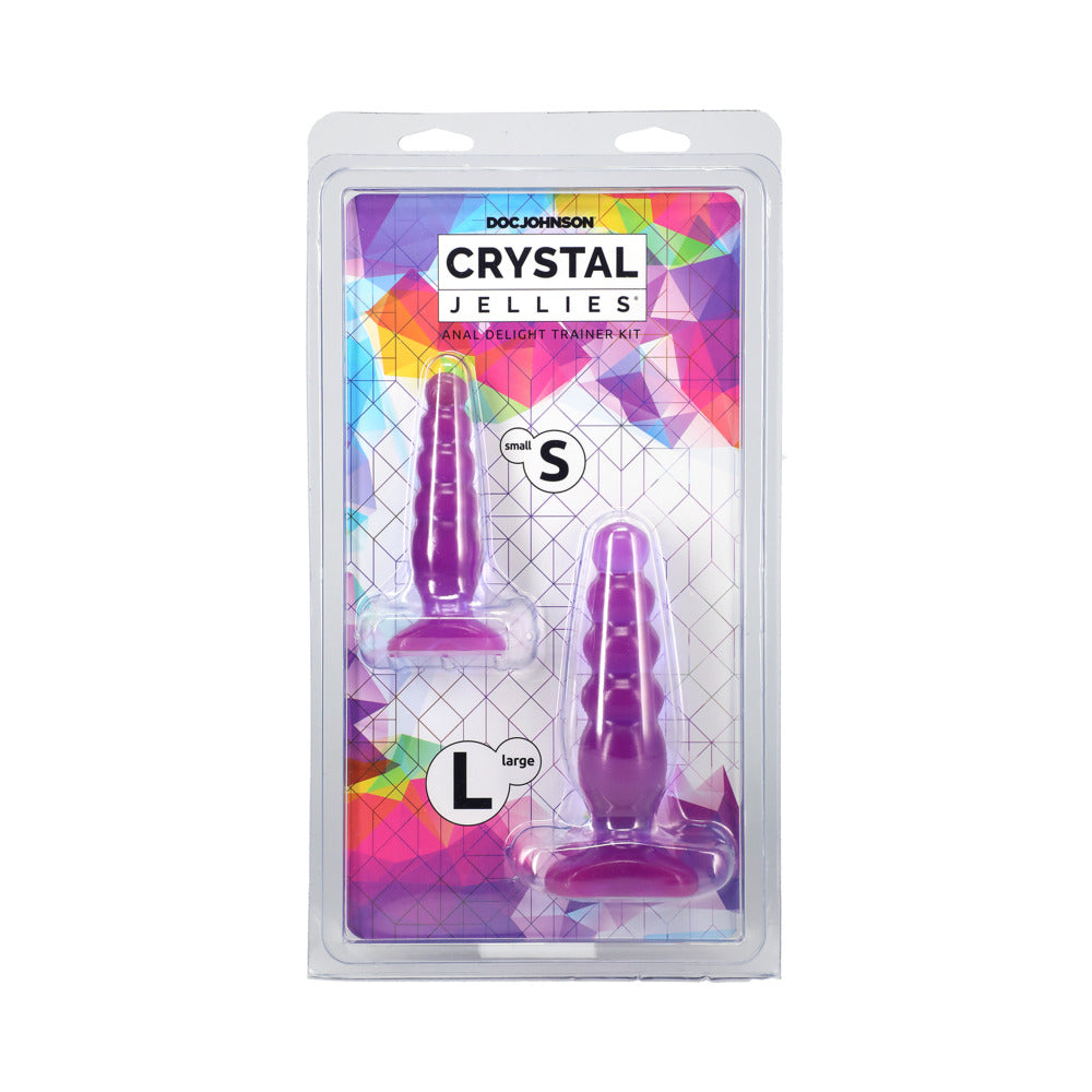 Crystal Jellies - Anal Delight Trainer Kit Purple - Fantasies Boutique