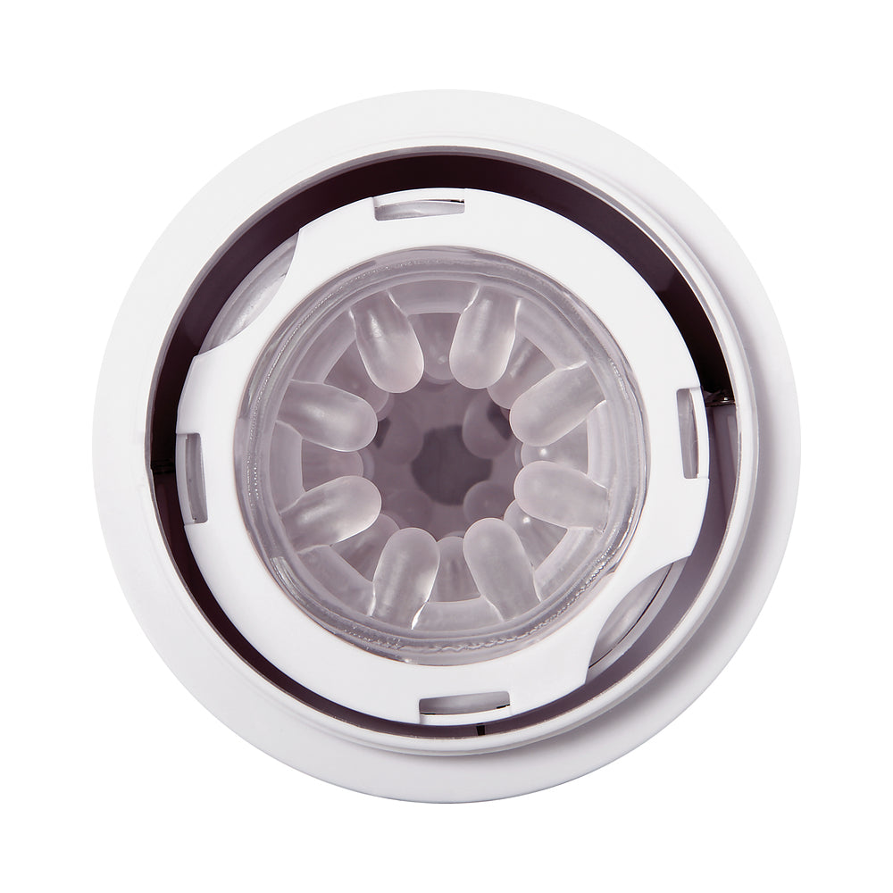 Zero Tolerance Rechargeable Thrusting Stroker With Movie Download White - Fantasies Boutique