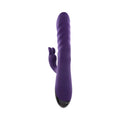 Evolved Rascally Rabbit Rechargeable Thrusting Swirling Silicone Vibrator Purple - Fantasies Boutique