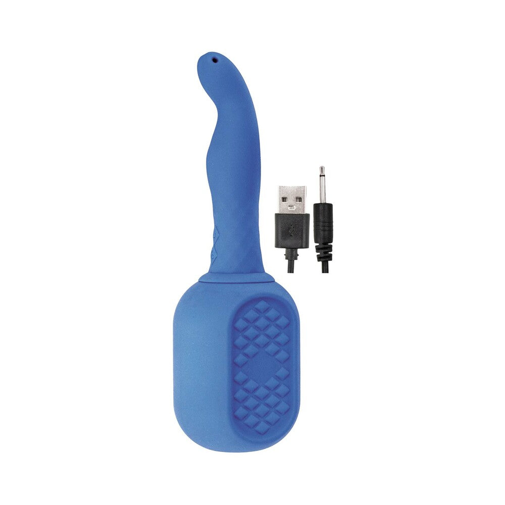 Nasstoys Vibrating Douche Rechargeable Silicone Blue - Fantasies Boutique