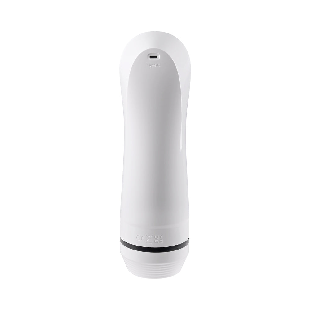 Zero Tolerance Stroking Buddy Rechargeable Vibrating Stroker White - Fantasies Boutique